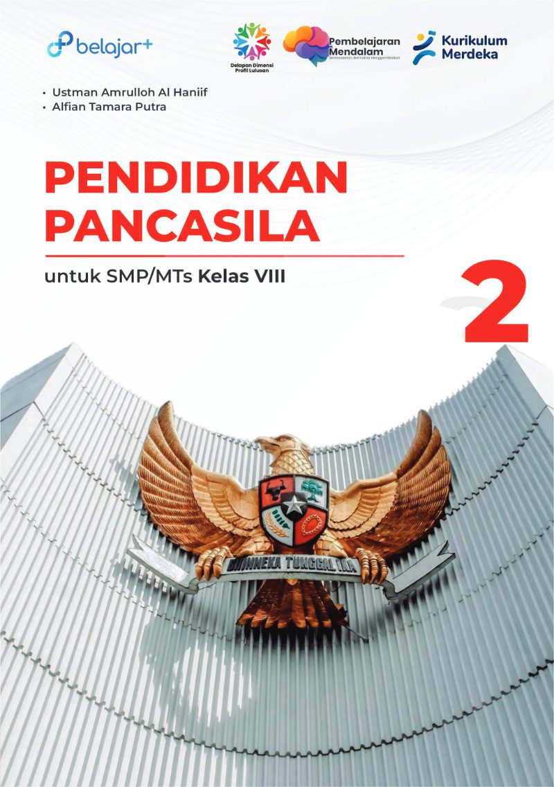 Sampul buku Pendidikan Pancasila 8